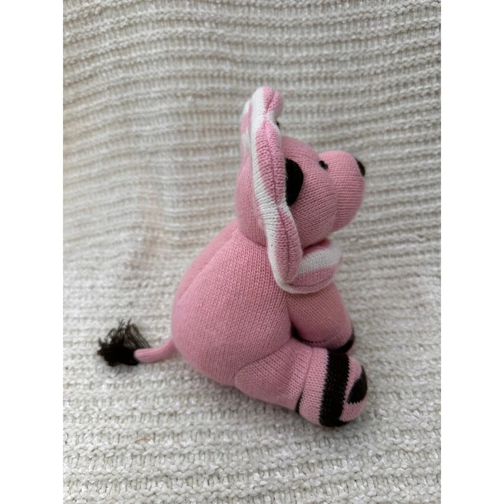 Animal Adventure Jungle Knits Lion Plush Pink Striped Stuffed Animal Toy 8in‎